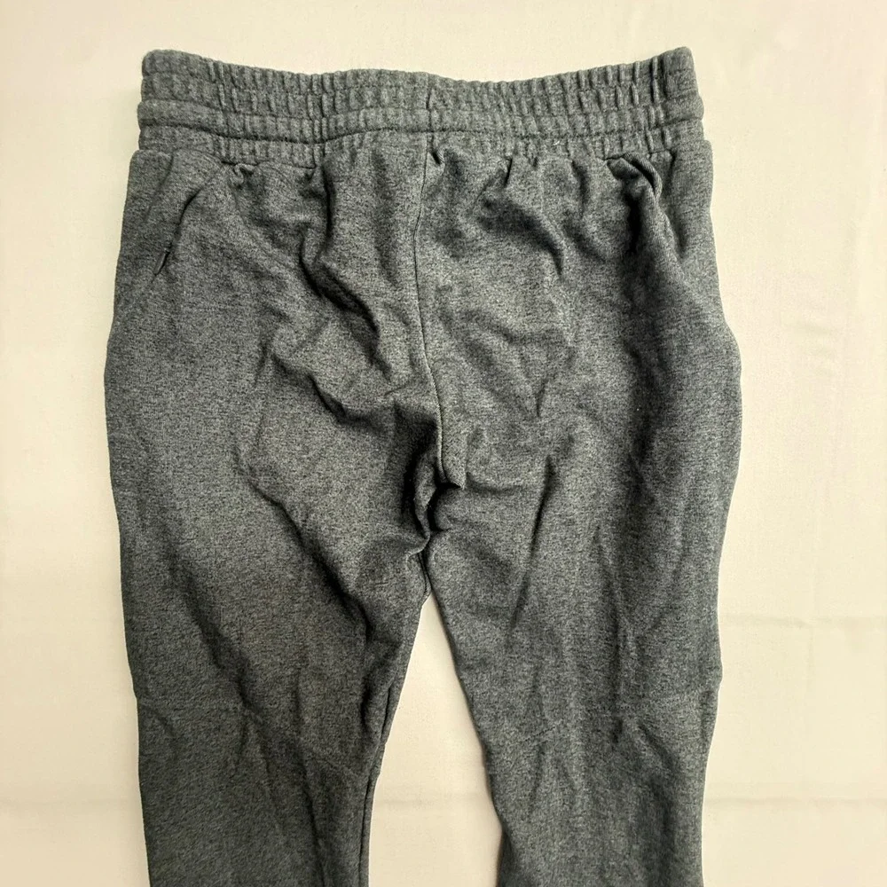 Gymshark Men's Medium Slim Fit Gray Athletic Joggers Zip Pocket